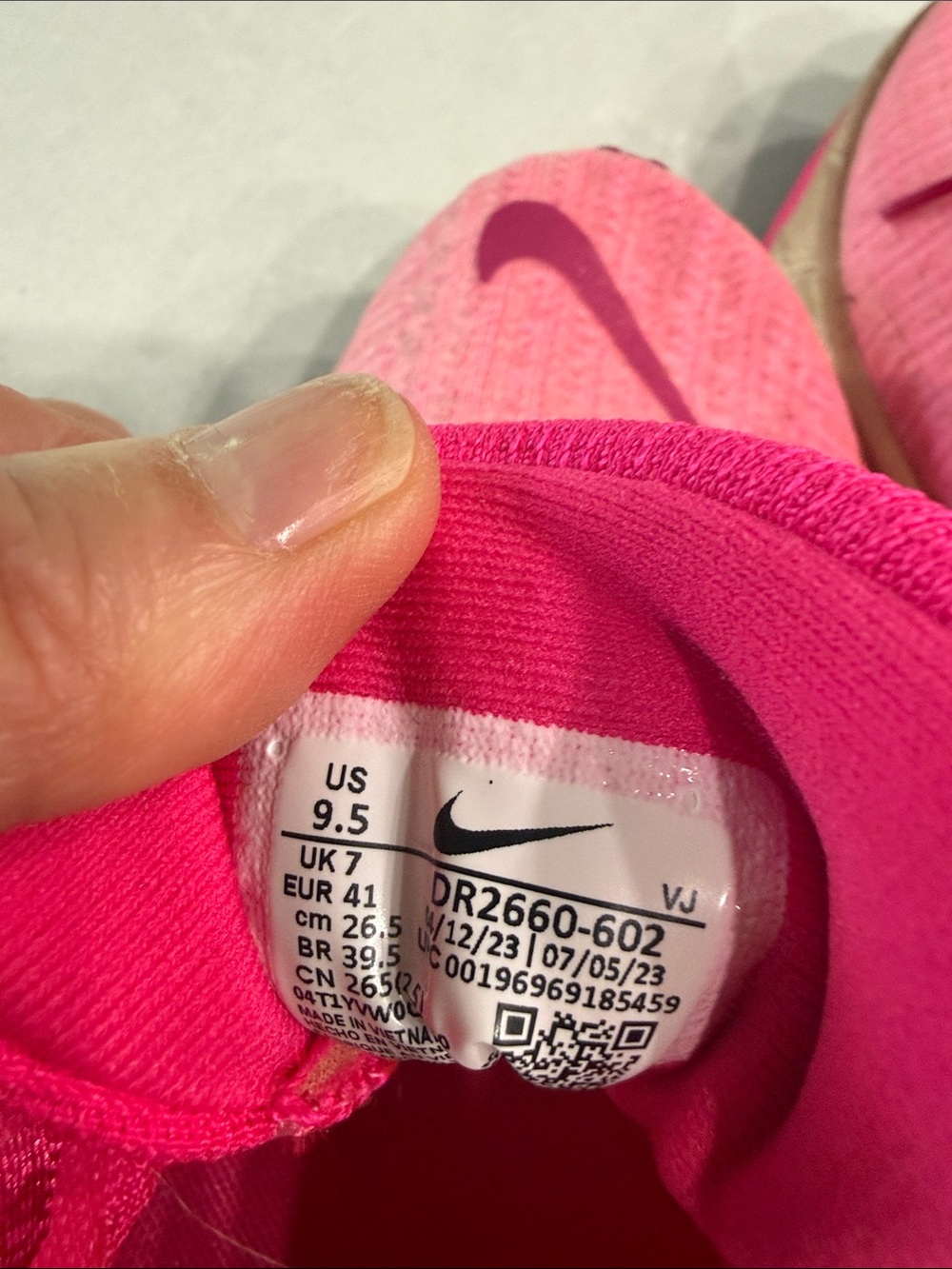Nike zoom x Women's Pink Mesh Athletic Sneakers - Picture 5 of 7
